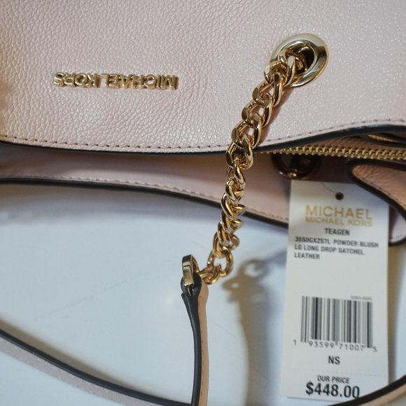 Michael Kors Tote Bag Pink + Wristlet Set Vanilla - Picture 8 of 14